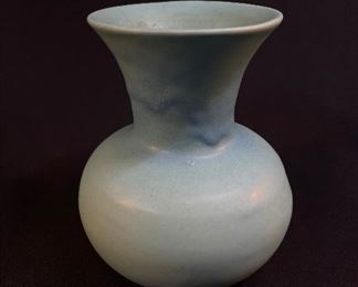Van Briggle Flare-Lipped Vase in turquoise 6 1/2" tall - buy on StubbsEstates.com