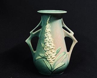 Roseville Foxglove Multi-Handled Vase Mint - buy on StubbsEstates.com