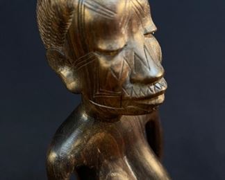 Female African Nude Carving w Peaceful Face - buy on StubbsEstates.com