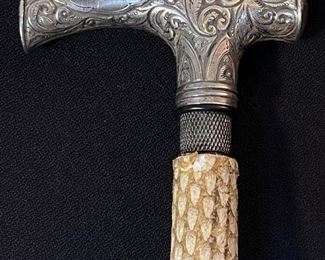 Snake Skin Walking Stick Sword Cane
 - buy on StubbsEstates.com