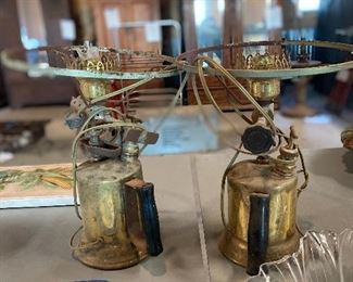 Brass fire extinguisher lamps