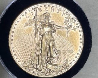 $50 UNCIRCULATED GOLD COIN 1.25 OZ. solid gold