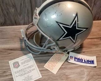 12 Emmitt Smith signed helmet
