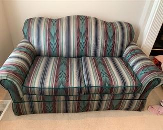 #25	Sofa	Green/Burgandy Stripe by yellowstone Furniture 65" Long	 $ 50.00 																						