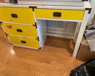 #57	Desk	Yellow 4 drawer Desk  45x15x30	 $ 35.00 																						