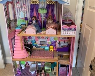 #71	Misc	Barbie Dream 3 story Dream House w/furniture 32Wx13Dx49T	 $ 60.00 																						