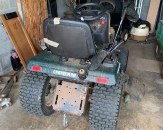 #81	Garage	Craftsman Automaticd 46"Cut riding mower  as is	 $ 500.00 																						