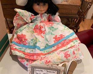 #118	Dolls	Cololle "Jasmine" Doll 1989 Made in France	 $ 35.00 																						