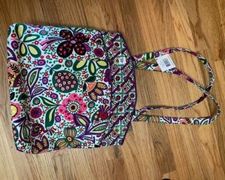 #160	purse	Vera Bradley purple pink green bag 	 $ 30.00 																						