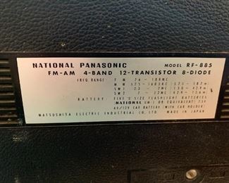 #169	electronic 	vintage national panisonic weather radio RF884	 $ 35.00 																						