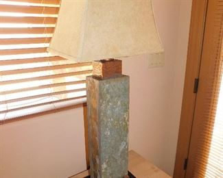 Uttermost Slate and Copper 37" table lamps (two available)