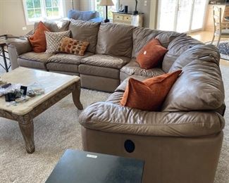 32 Leather Sectional