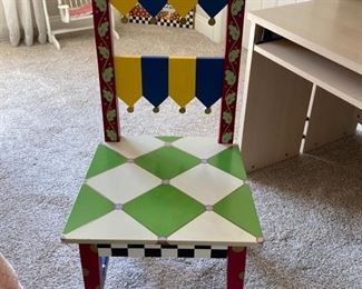 51 Hand painted chair