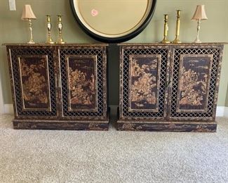 93 Oriental Inlay Cabinets