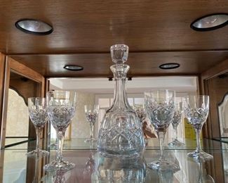 Atlanits Crystal Decanter and glasses