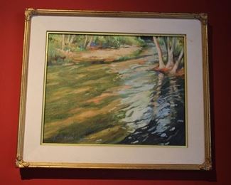 #14.   Martha Saudek.   Impressionist style oil painting on canvas.   22” X 26” 