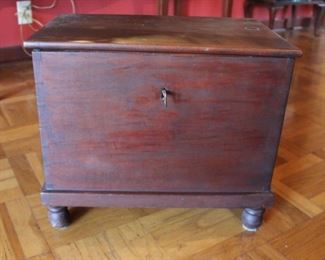 #31 Wood box with key 16” X 19” X 12” 