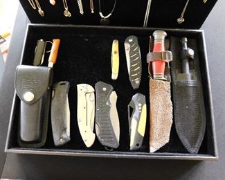 Craftsman, Royce, Schrade, Fiskars. Imperial, Maxum and Buck knives.