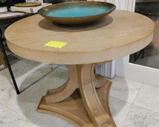 2 REALLY FUNCTIONAL 36" ROUND BIRCH TABLES