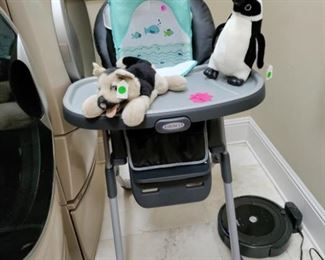 INFANT ITEMS, HIGH CHAIR, STROLLER + MORE