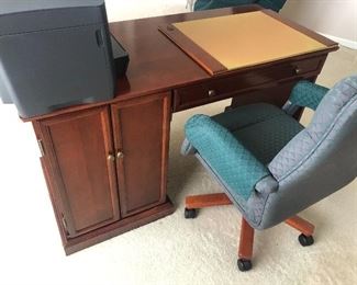 Desk with multi printer