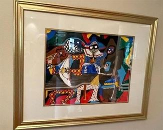 Original Copy of Picasso’s Les Musicians 1992 Jill B. Kelly! Very Cool!!
