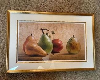 Signed Limited Ed. 20/250 Russell Cobane Fruit Print!