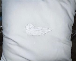 Embroidered Duck Pillow!