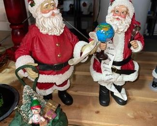 Clothtique Possible Dreams 1994 Santa and Global List &  Santa w/Bag of Toys & List!