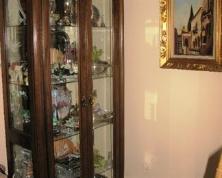 Tall 2 door curio cabinet   there are 2 of these                  
                  Buy it now $ 185.00