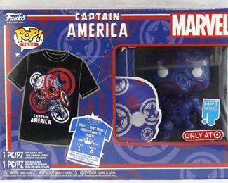 Captain America Pop TShirt Combo Box