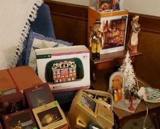 Vintage Christmas,  and Baldwin brass ornaments 