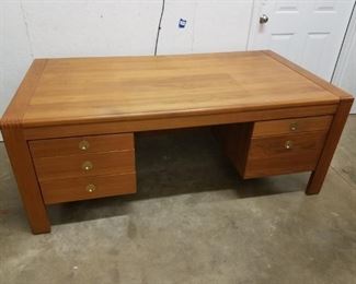 Solid wood mid century style desk