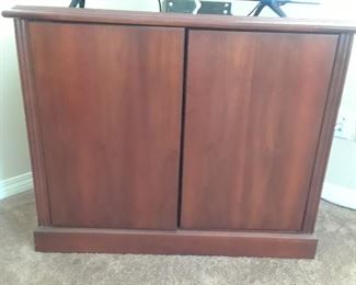 wood storage cabinet