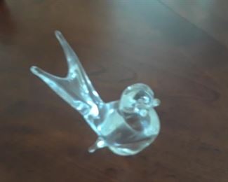 estate sale glass bird