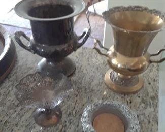 estate sale silver wine buckets