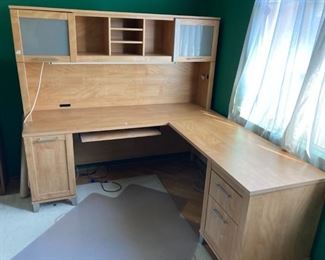 L shape desk - $130