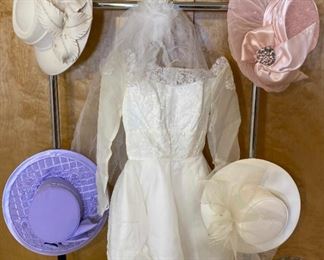 Hats and Wedding Gown