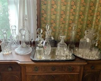 Decanter collection.