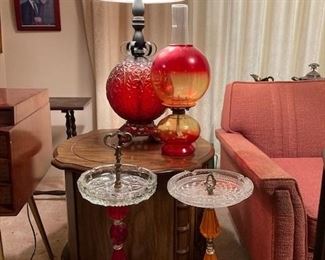 Globe lamps, Smoking Stands