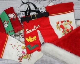 Assorted Christmas Snoopy Stocking Towel Lot