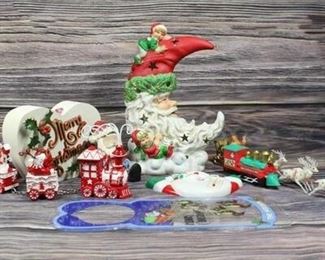 Christmas Santa Claus Miscellaneous Holiday Decorations Lot