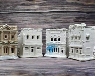 Paintable Pottery Clay Craft Winter Building Model Lot