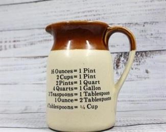 Vintage New Trends Pottery Pitcher with Measurements