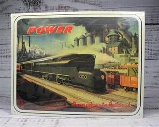 Pennsylvania Railroad Tin Sign