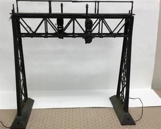 G scale plastic Bridge, wired lighting
