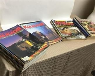 Lot 4 different model RR magazines Trains Railroad Hobby