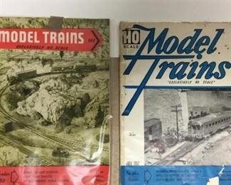2 vintage model train magazines