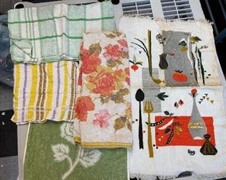 Vintage Kitchen Towel Wash Rag Lot