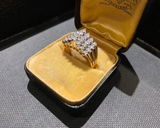 14k gold diamond ring